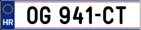 Trailer License Plate